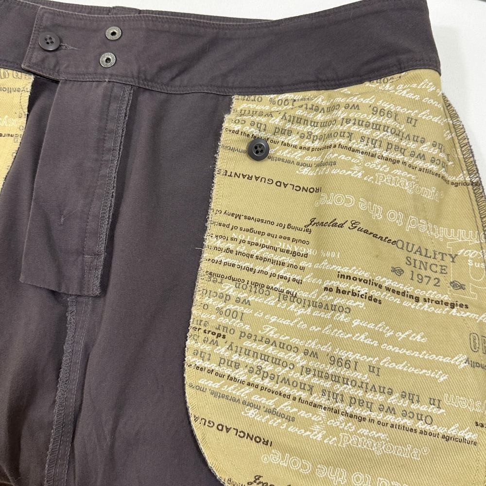 Patagonia Canvas Skirt Womens 10 Plum Organic‎ Cotton A-Line Utility - Picture 4 of 9